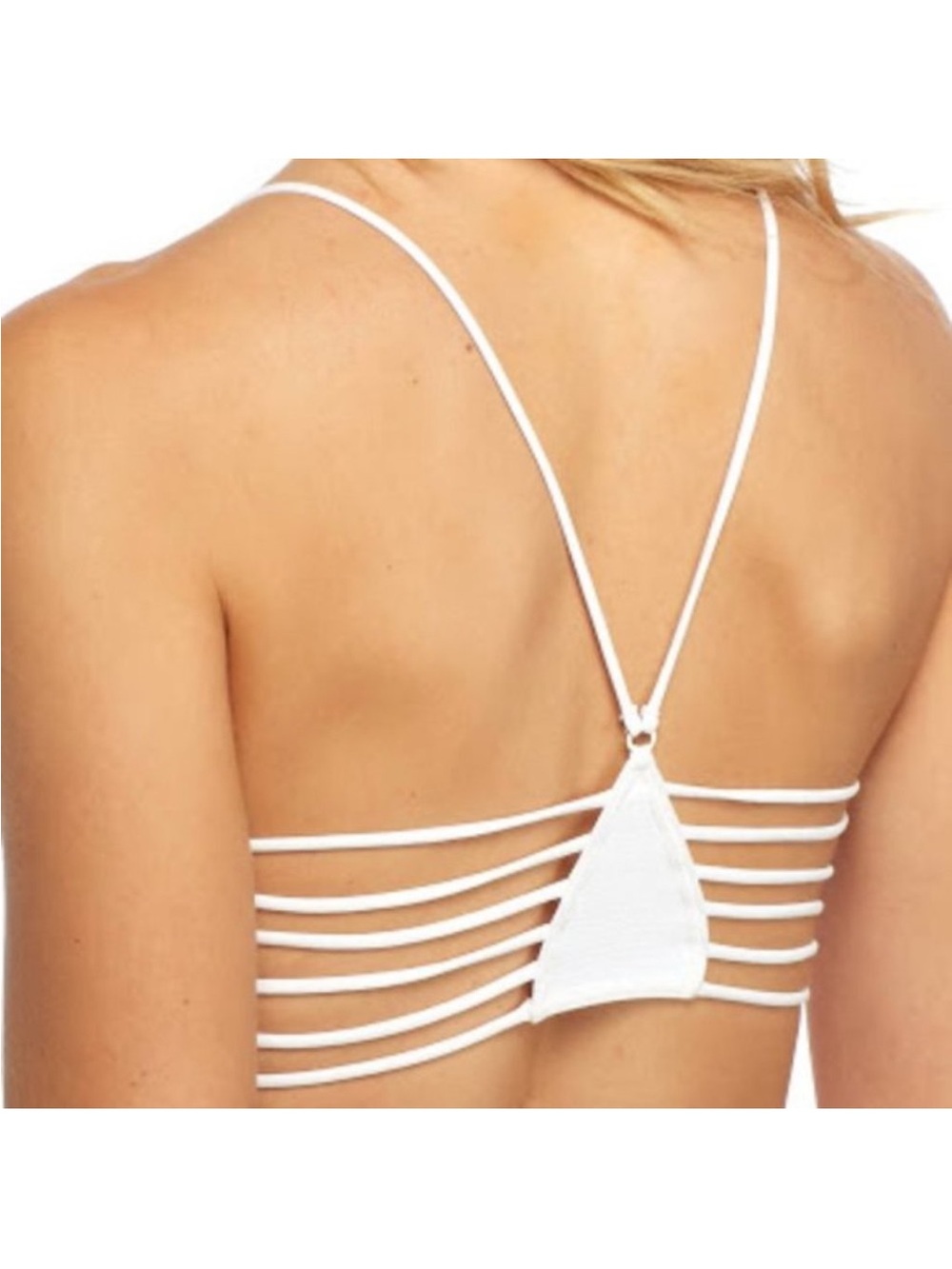 Free People Strappy Side Bra Bralette in White